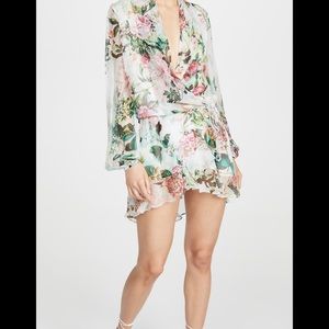 Rococo Sand, Floral Short Dress, Size Small